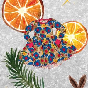 Retro inspired floral dress